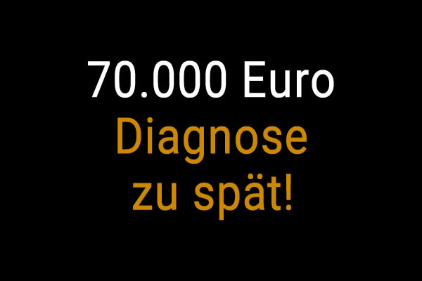 70.000 € Schmerzensgeld für den Tod der Patientin aufgrund verspäteter Diagnose einer Krebserkrankung